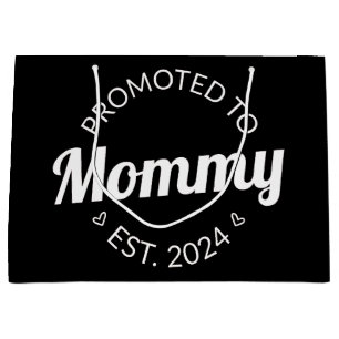 Promoted To Mommy Est. 2024 I Large Gift Bag