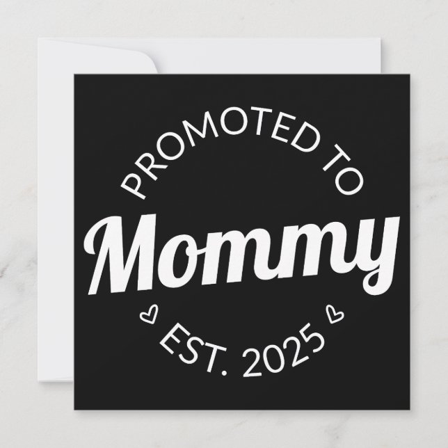 Promoted To Mommy Est. 2025 I Card (Front)
