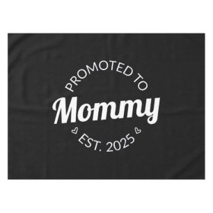 Promoted To Mommy Est. 2025 I Tablecloth