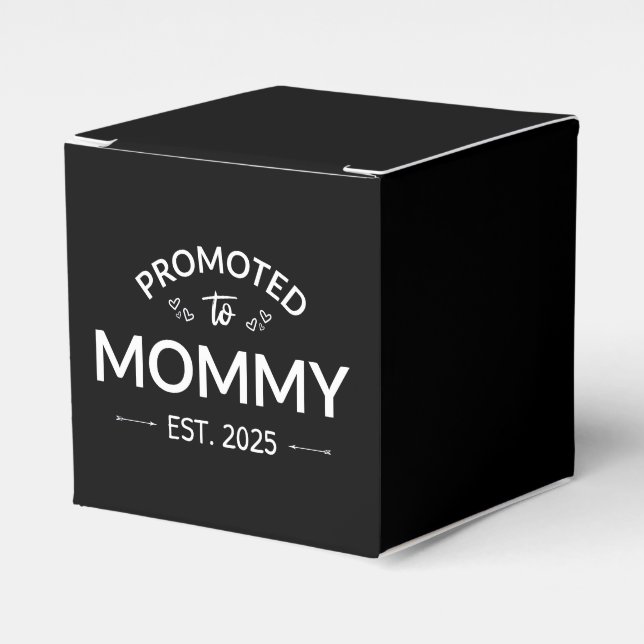 Promoted To Mommy Est. 2025 II Favor Box (Front Side)