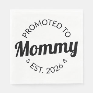 Promoted To Mommy Est. 2026 I Napkin