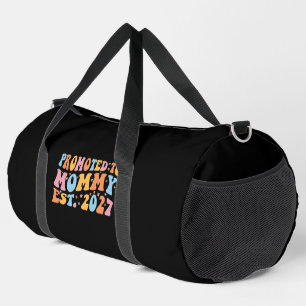 Promoted To Mommy Est 2027 New Mom Announcement Duffle Bag