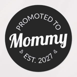 Promoted To Mommy Est 2027 New Mom Announcement I