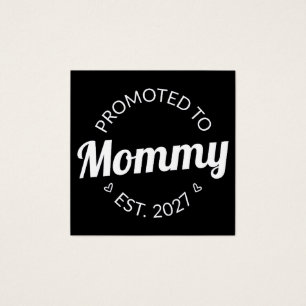 Promoted To Mommy Est 2027 New Mom Announcement I