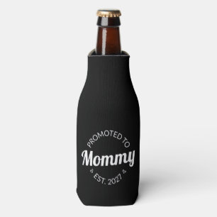 Promoted To Mommy Est 2027 New Mom Announcement I Bottle Cooler