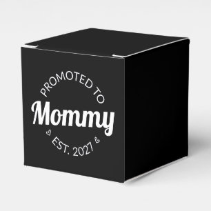 Promoted To Mommy Est 2027 New Mom Announcement I Favor Box