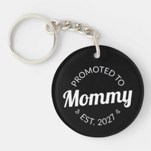 Promoted To Mommy Est 2027 New Mom Announcement I Keychain