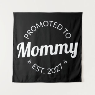 Promoted To Mommy Est 2027 New Mom Announcement I Tapestry