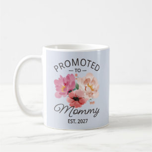 Promoted To Mommy Est 2027 New Mom Announcement VI Coffee Mug