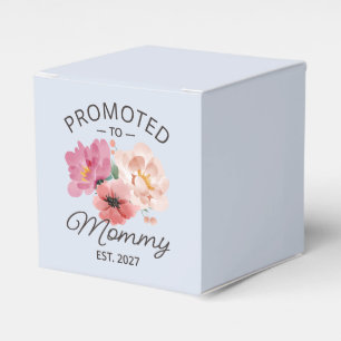 Promoted To Mommy Est 2027 New Mom Announcement VI Favor Box