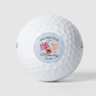 Promoted To Mommy Est 2027 New Mom Announcement VI Golf Balls