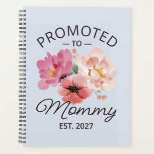 Promoted To Mommy Est 2027 New Mom Announcement VI Planner