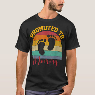 Promoted to Mommy Vintage Mother's Day Funny T-Shirt