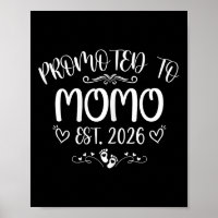 Promoted To Momo Est 2026 First Time Mom Mothers D