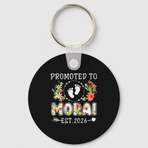 Promoted to morai 2026 flower first time grandma keychain