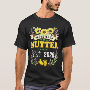 Promoted to Mutter Est 2026 New Mom Mommy Suower T-Shirt