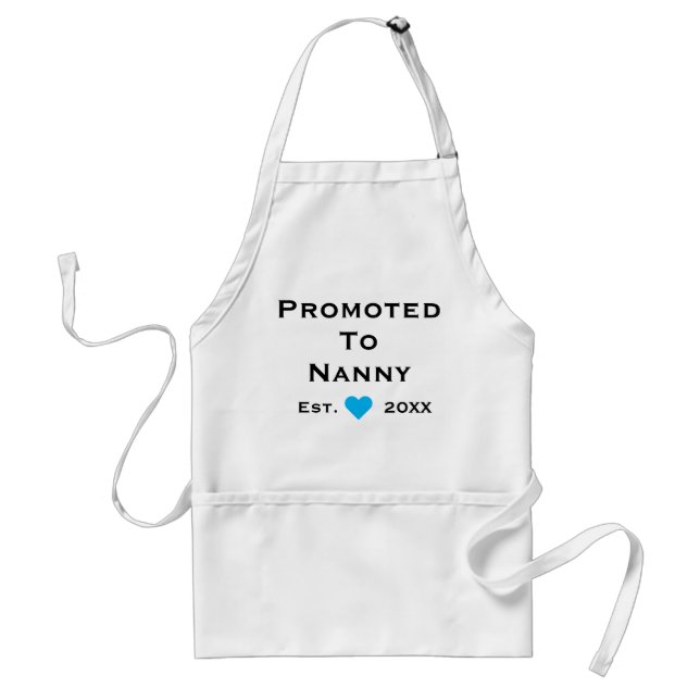 Promoted To Nanny Standard Apron (Front)