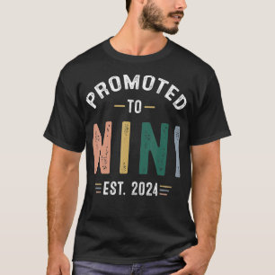 Promoted To Nini Est 2024 Vintage Retro  T-Shirt
