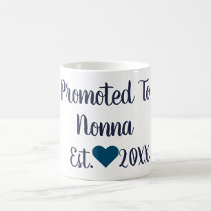 Promoted To Nonna Navy Mug