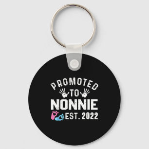 Promoted To Nonnie Est 2022 Funny New Nonnie Keychain
