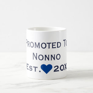 Promoted To Nonno Navy & Blue Mug