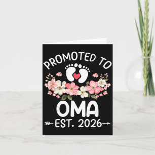 Promoted To Oma 2026 First Time Floral New Oma  Card