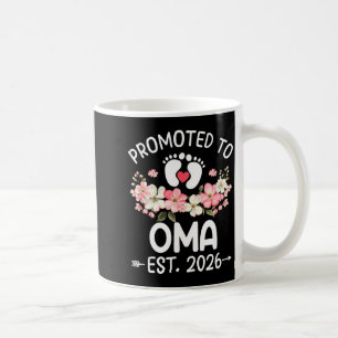 Promoted To Oma 2026 First Time Floral New Oma Coffee Mug