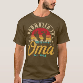 Promoted to Oma Est 2022 Women Vintage First Time  T-Shirt