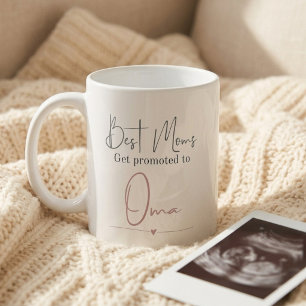 Promoted to Oma Gift Pregnancy Announcement Coffee Mug