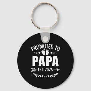 Promoted To Papa Est 2026 New Grandpa Pregnancy An Keychain