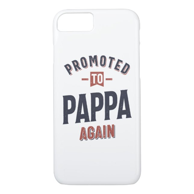 Promoted To Pappa Again | Father Grandpa Case-Mate iPhone Case (Back)