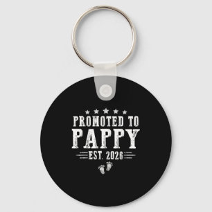 Promoted To Pappy Est.2026 Father's Day First Time Keychain