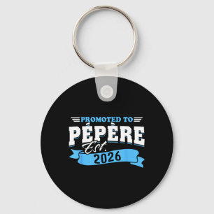Promoted to Pepere Est 2026 New Grandpa to Be 26 Keychain