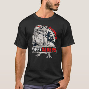 Promoted To Poppysaurus T rex Dinosaur Funny T-Shirt