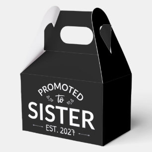 Promoted To Sister Est 2027 Big Sister II Favor Box
