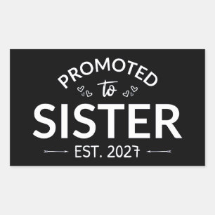 Promoted To Sister Est 2027 Big Sister II Sticker