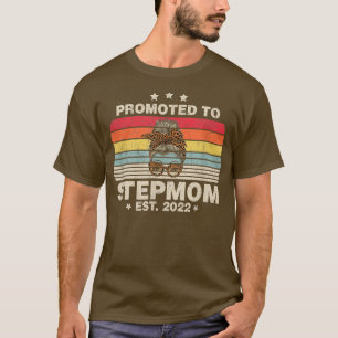 Promoted To Stepmom Est 2022 Women Retro First Tim T-Shirt