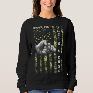 Promoted To Uncle 2022 First Time Fathers Day New  Sweatshirt