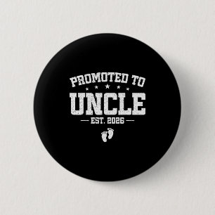 Promoted To Uncle 2026 Soon To Be Uncle Fathers Da 2 Inch Round Button