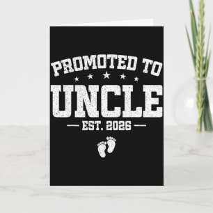 Promoted To Uncle 2026 Soon To Be Uncle Fathers Da Card