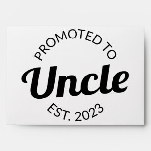 Promoted To Uncle Est. 2023 I Envelope