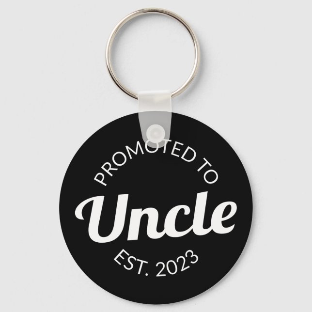 Promoted To Uncle Est. 2023 I Keychain (Front)