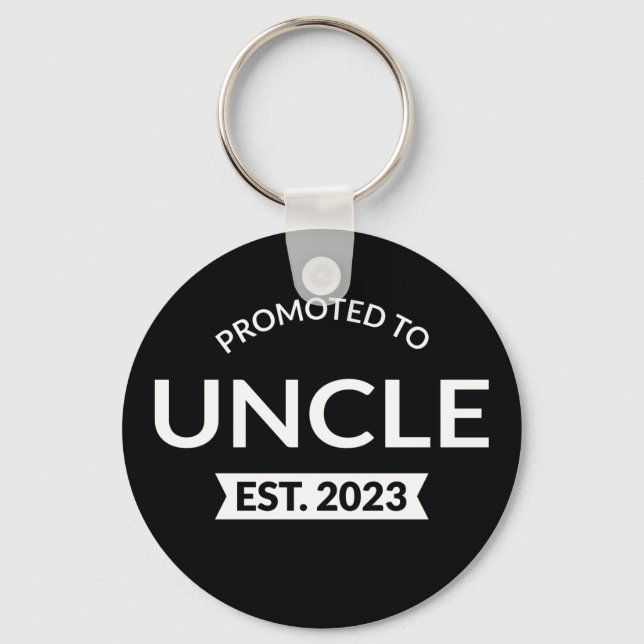 Promoted To Uncle Est. 2023 II Keychain (Front)