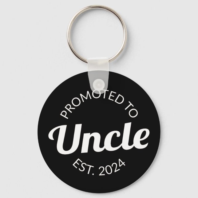 Promoted To Uncle Est. 2024 I Keychain (Front)