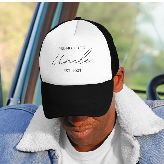 Promoted to Uncle EST 2025 Hat | New Uncle Gift  (Creator Uploaded)