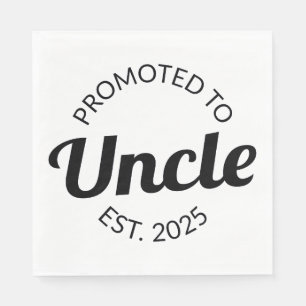 Promoted To Uncle Est. 2025 I Napkin