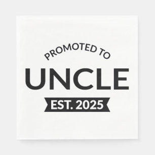 Promoted To Uncle Est. 2025 II Napkin