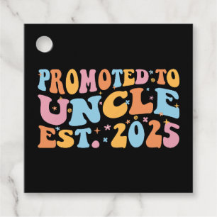 Promoted To Uncle Est. 2025 III Favour Tags