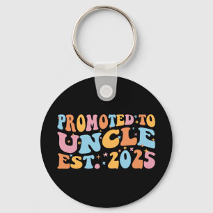 Promoted To Uncle Est. 2025 III Keychain