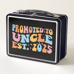 Promoted To Uncle Est. 2025 III Metal Lunch Box
